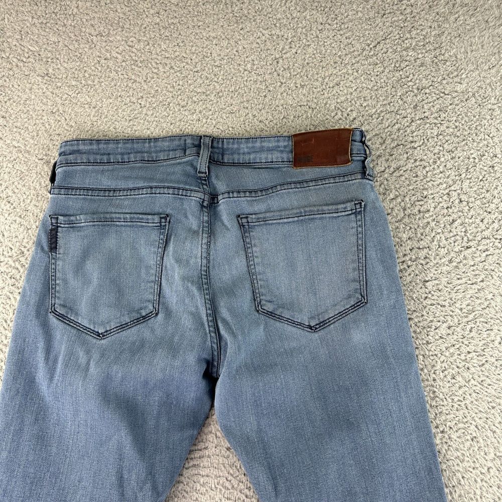 Paige Jeans Mens 30x30 Blue Federal Straight Stretch Denim USA Logo - Picture 10 of 11